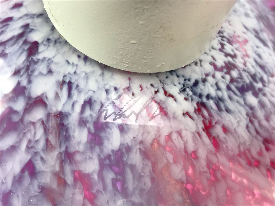 Vintage Signed Art Glass In Manner Of Dale Chihuly Wall Mountable 13' [Photo 11]