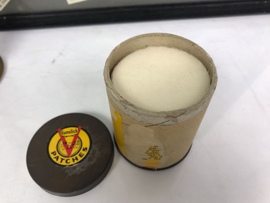 Framed Photos Of William 'Bill' H. Harris, RADM, USN (Ret.), Brass Bell, USN Naval Air Station Corpus Christi Scrap Book (Empty) And Vintage Gunslick Patches [Photo 7]