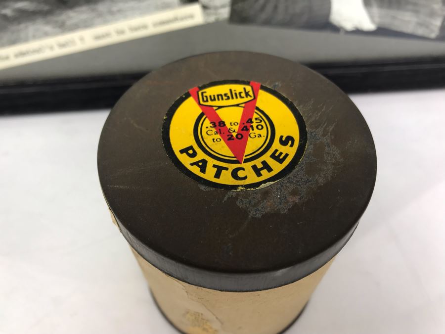 Framed Photos Of William 'Bill' H. Harris, RADM, USN (Ret.), Brass Bell, USN Naval Air Station Corpus Christi Scrap Book (Empty) And Vintage Gunslick Patches [Photo 6]