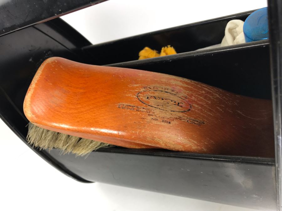 Spacemaster Shoe Shine Metal Caddy Box With Brush And Supplies From William 'Bill' H. Harris, RADM, USN (Ret.) [Photo 3]
