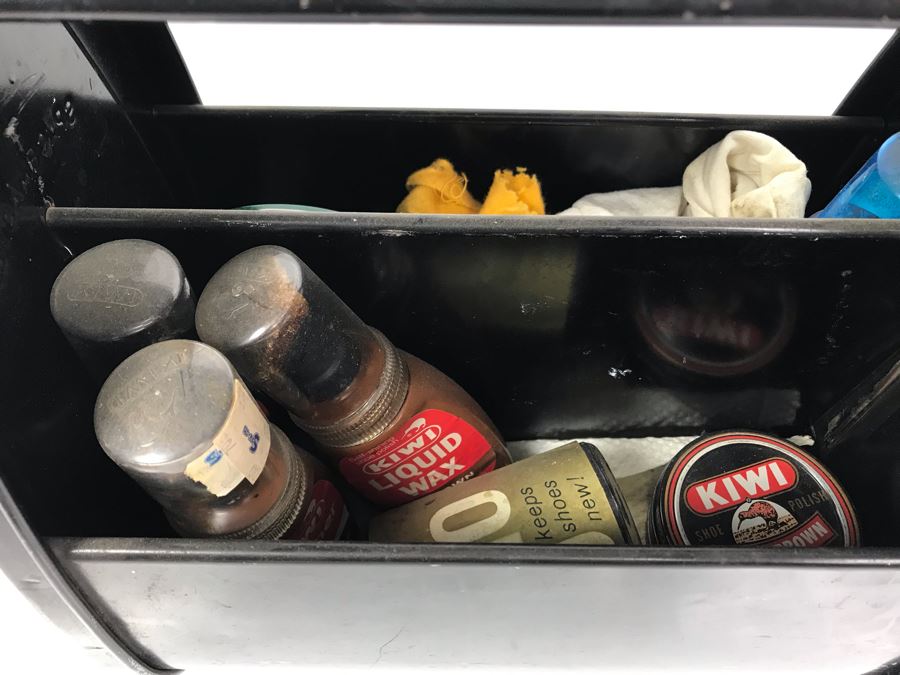 Spacemaster Shoe Shine Metal Caddy Box With Brush And Supplies From William 'Bill' H. Harris, RADM, USN (Ret.) [Photo 4]
