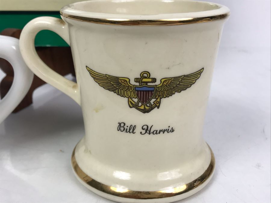 USS Sacramento AOE-1 Coffee Cup, Attack Squadron 125 Coffee Cup Personalized To Bill Harris And Book The Naval Air War In Vietnam 3rd Printing [Photo 7]