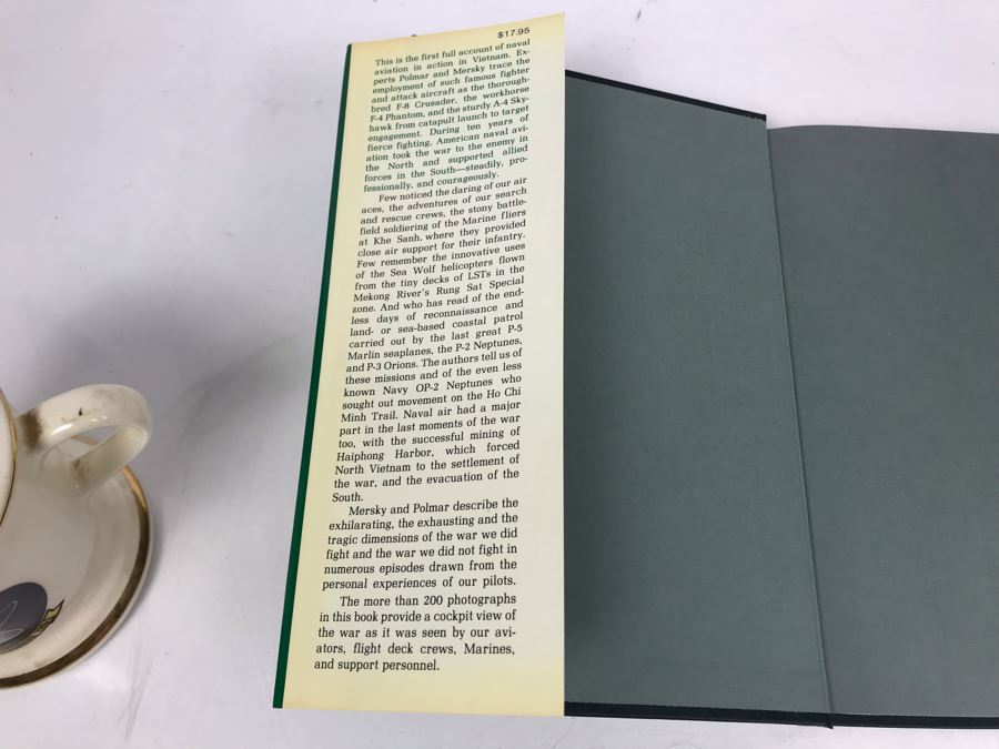 USS Sacramento AOE-1 Coffee Cup, Attack Squadron 125 Coffee Cup Personalized To Bill Harris And Book The Naval Air War In Vietnam 3rd Printing [Photo 10]