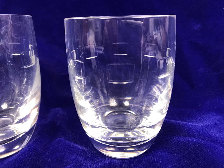 Pair Of John Rocha Geo Oden By Waterford Glasses 12 Oz Flat Tumblers [Photo 3]