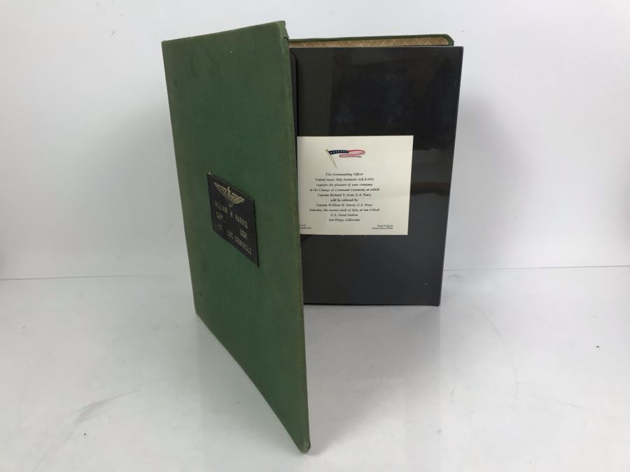 William H Harris Capt. USN CO USS Seminole 3-Ring Binder Of Photographs Of USS Seminole (LKA-104) Includes Invitation To Change Of Command Ceremony - See Photos [Photo 4]