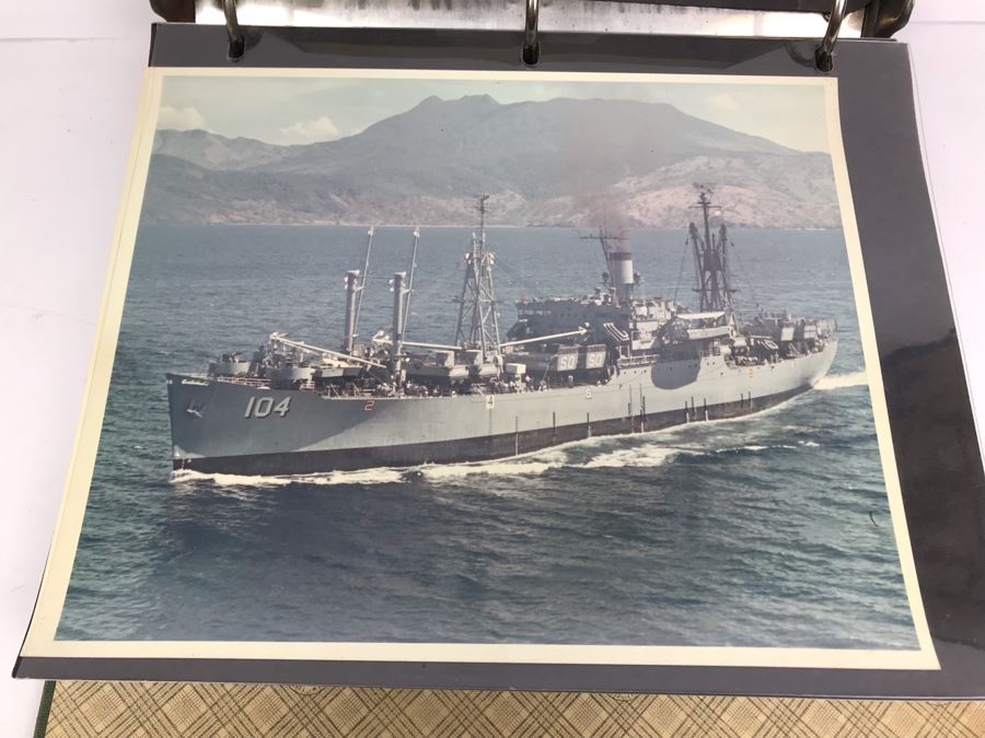 William H Harris Capt. USN CO USS Seminole 3-Ring Binder Of Photographs Of USS Seminole (LKA-104) Includes Invitation To Change Of Command Ceremony - See Photos [Photo 6]