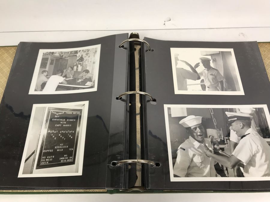 William H Harris Capt. USN CO USS Seminole 3-Ring Binder Of Photographs Of USS Seminole (LKA-104) Includes Invitation To Change Of Command Ceremony - See Photos [Photo 36]
