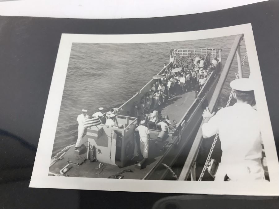 William H Harris Capt. USN CO USS Seminole 3-Ring Binder Of Photographs Of USS Seminole (LKA-104) Includes Invitation To Change Of Command Ceremony - See Photos [Photo 34]