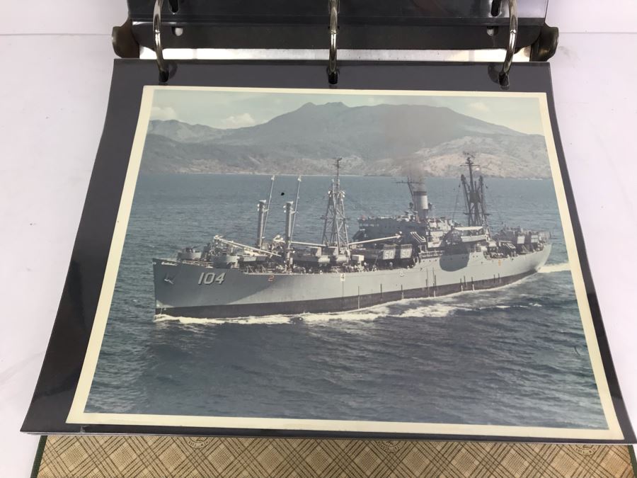 William H Harris Capt. USN CO USS Seminole 3-Ring Binder Of Photographs Of USS Seminole (LKA-104) Includes Invitation To Change Of Command Ceremony - See Photos [Photo 14]