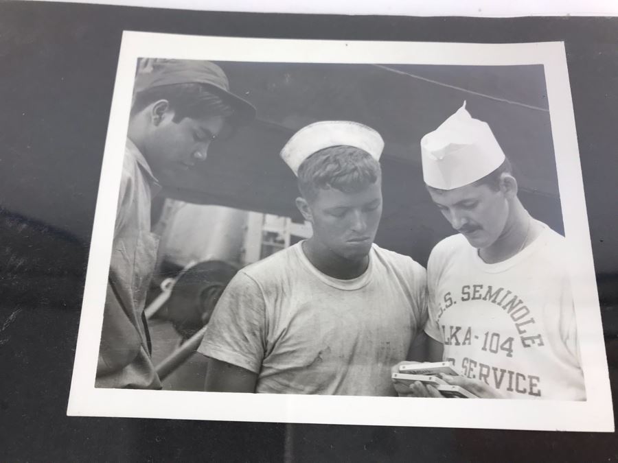 William H Harris Capt. USN CO USS Seminole 3-Ring Binder Of Photographs Of USS Seminole (LKA-104) Includes Invitation To Change Of Command Ceremony - See Photos [Photo 79]