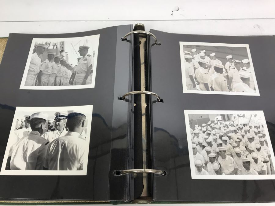 William H Harris Capt. USN CO USS Seminole 3-Ring Binder Of Photographs Of USS Seminole (LKA-104) Includes Invitation To Change Of Command Ceremony - See Photos [Photo 38]