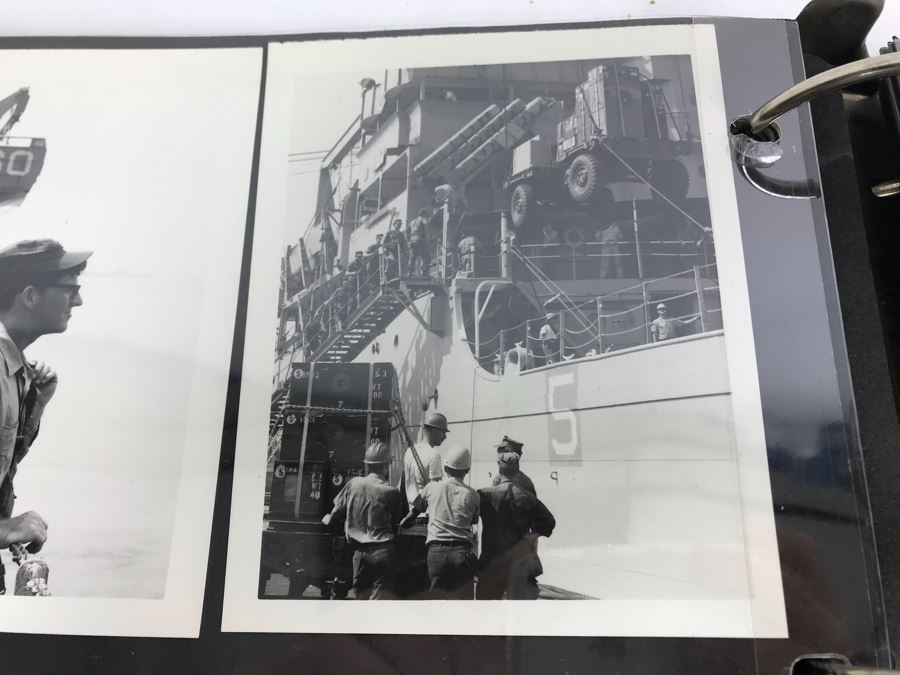 William H Harris Capt. USN CO USS Seminole 3-Ring Binder Of Photographs Of USS Seminole (LKA-104) Includes Invitation To Change Of Command Ceremony - See Photos [Photo 63]