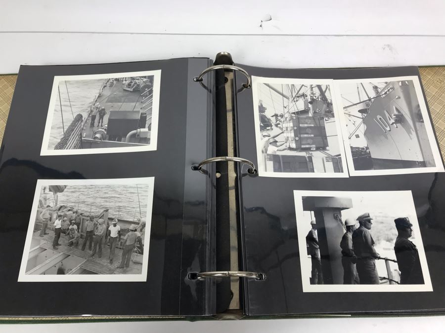 William H Harris Capt. USN CO USS Seminole 3-Ring Binder Of Photographs Of USS Seminole (LKA-104) Includes Invitation To Change Of Command Ceremony - See Photos [Photo 64]