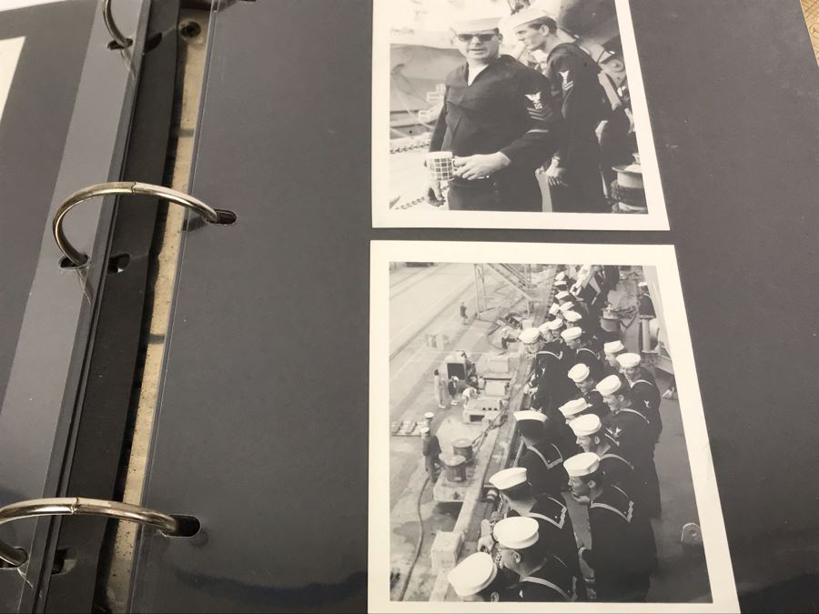 William H Harris Capt. USN CO USS Seminole 3-Ring Binder Of Photographs Of USS Seminole (LKA-104) Includes Invitation To Change Of Command Ceremony - See Photos [Photo 12]