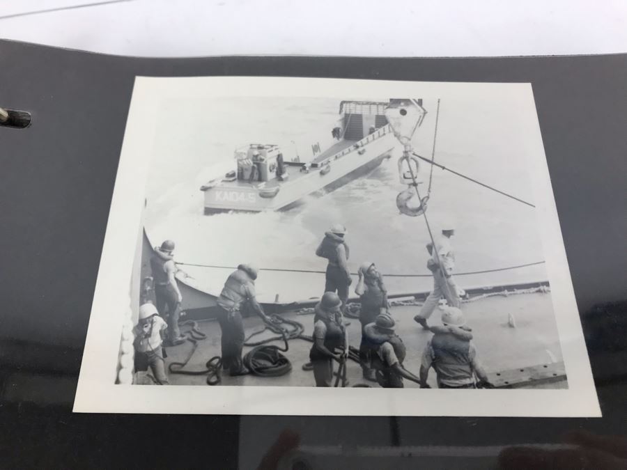 William H Harris Capt. USN CO USS Seminole 3-Ring Binder Of Photographs Of USS Seminole (LKA-104) Includes Invitation To Change Of Command Ceremony - See Photos [Photo 19]