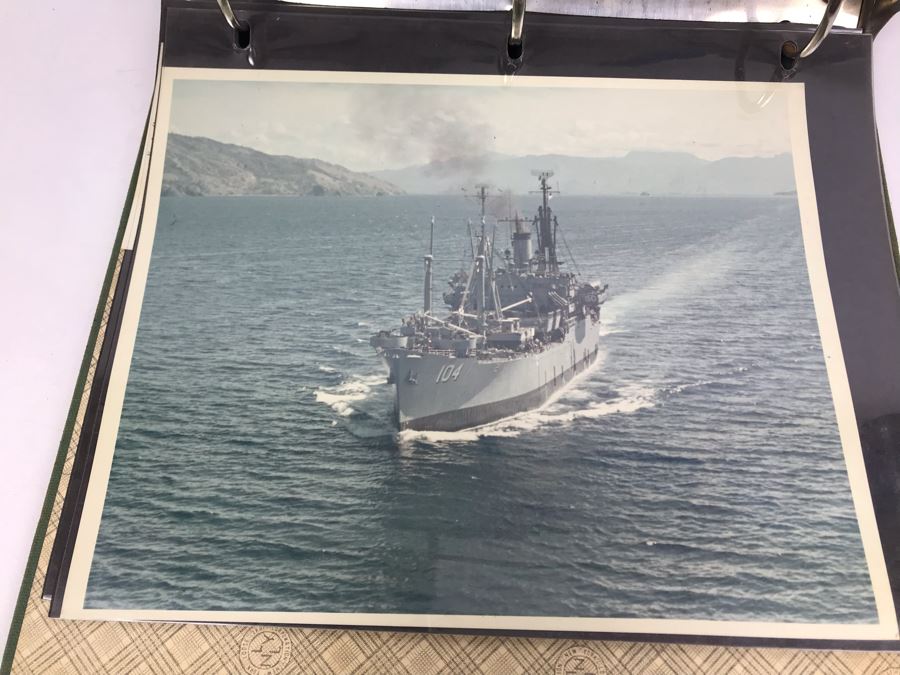 William H Harris Capt. USN CO USS Seminole 3-Ring Binder Of Photographs Of USS Seminole (LKA-104) Includes Invitation To Change Of Command Ceremony - See Photos [Photo 80]