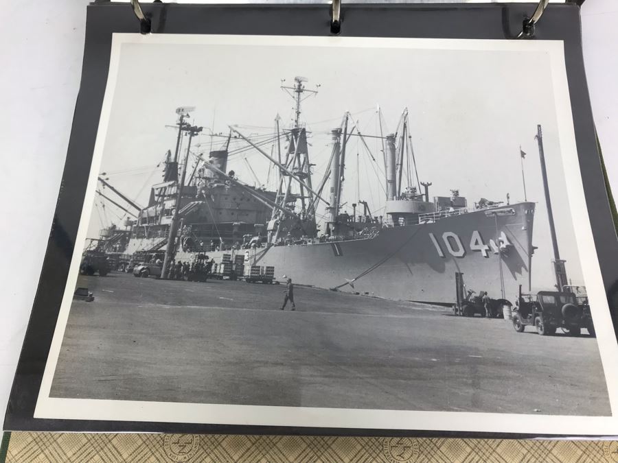 William H Harris Capt. USN CO USS Seminole 3-Ring Binder Of Photographs ...