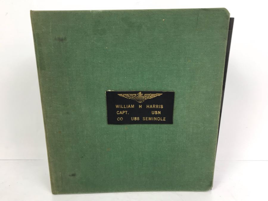 William H Harris Capt. USN CO USS Seminole 3-Ring Binder Of Photographs Of USS Seminole (LKA-104) Includes Invitation To Change Of Command Ceremony - See Photos [Photo 2]