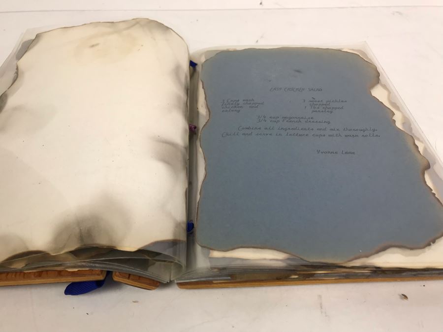 COMMATVAQWINGPAC Officers Wives 1975-1977 Island Cuisine Cookbook With Wooden Binding - See Photos [Photo 14]