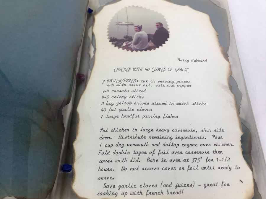 COMMATVAQWINGPAC Officers Wives 1975-1977 Island Cuisine Cookbook With Wooden Binding - See Photos [Photo 9]