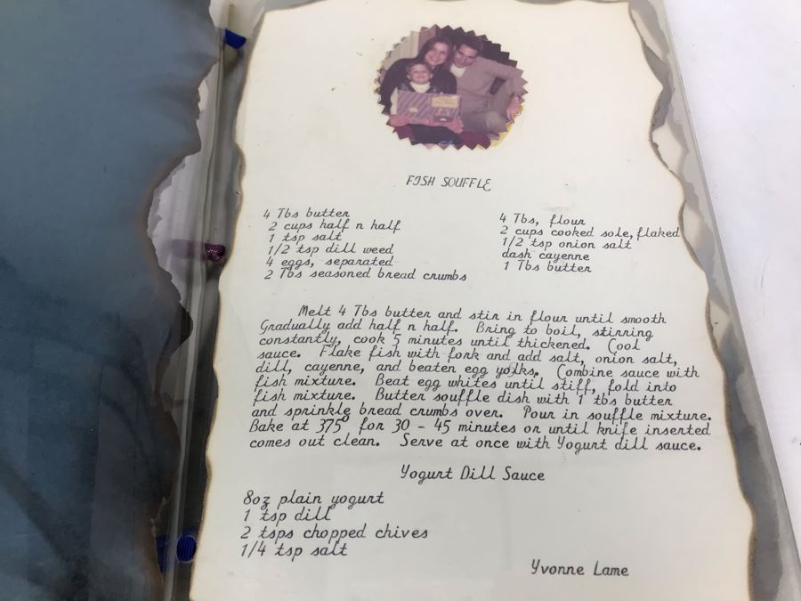 COMMATVAQWINGPAC Officers Wives 1975-1977 Island Cuisine Cookbook With Wooden Binding - See Photos [Photo 13]