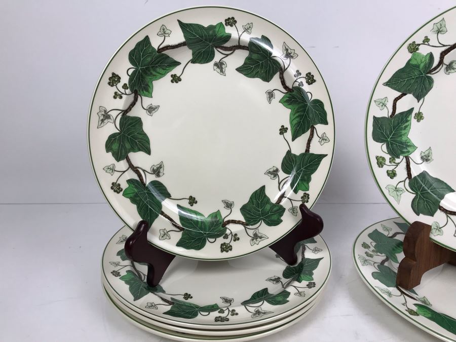 Napoleon Ivy Wedgwood Plates: (2) 10.5' And (4) 10' Plates (Replacements Value $350) From William 'Bill' H. Harris, RADM, USN (Ret.) [Photo 4]