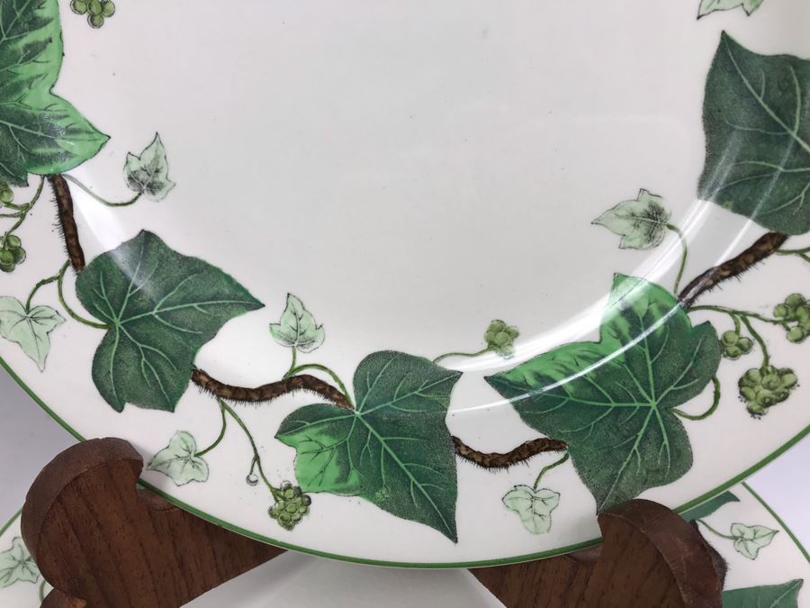 Napoleon Ivy Wedgwood Plates: (2) 10.5' And (4) 10' Plates (Replacements Value $350) From William 'Bill' H. Harris, RADM, USN (Ret.) [Photo 3]