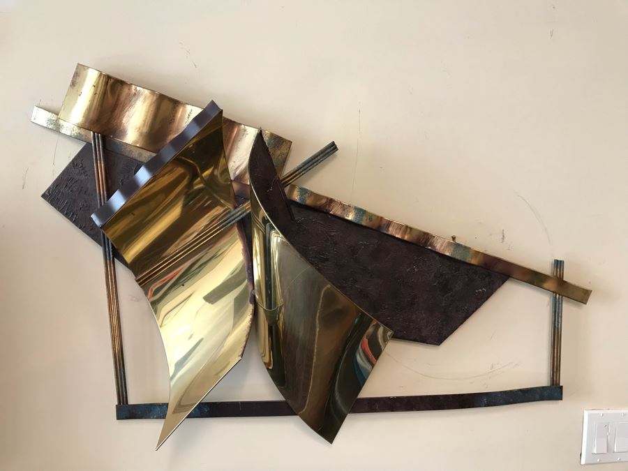 Signed Curtis Jere Metal Wall Sculpture [Photo 3]