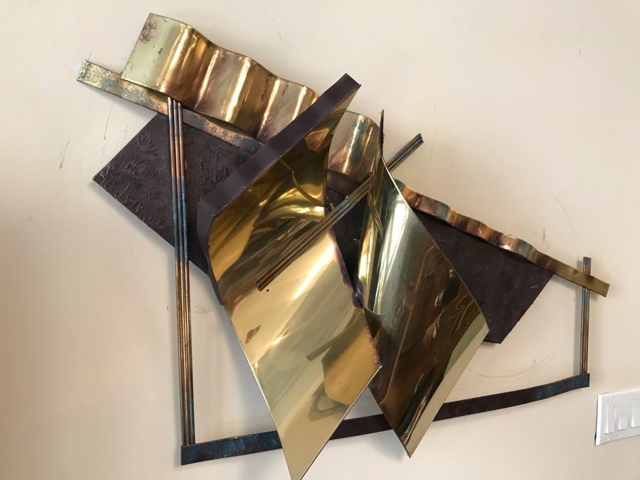 Signed Curtis Jere Metal Wall Sculpture [Photo 2]