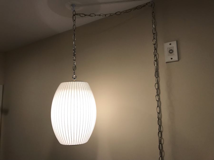 George Nelson Cigar Bubble Lamp Pendant Light Fixture [Photo 3]