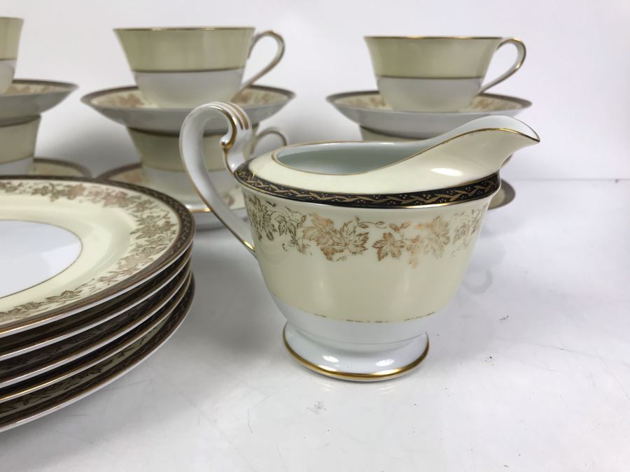 Noritake China Coffee Tea Set Valencia Pattern 5086 Japan Apx 24 Pieces [Photo 6]