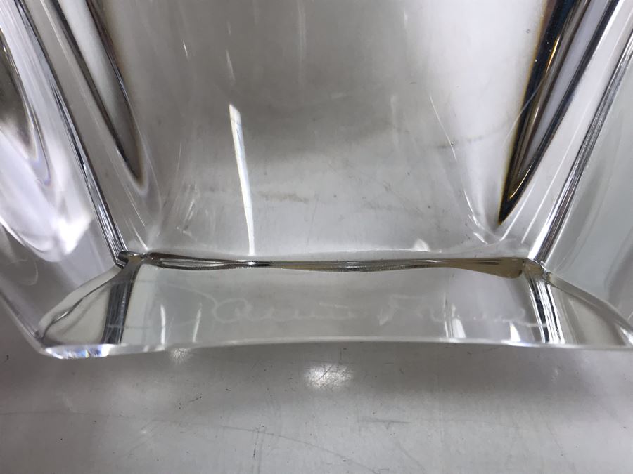 Rare DAUM France Signed Crystal Sailboat Lamp Estimate $1,800 [Photo 5]