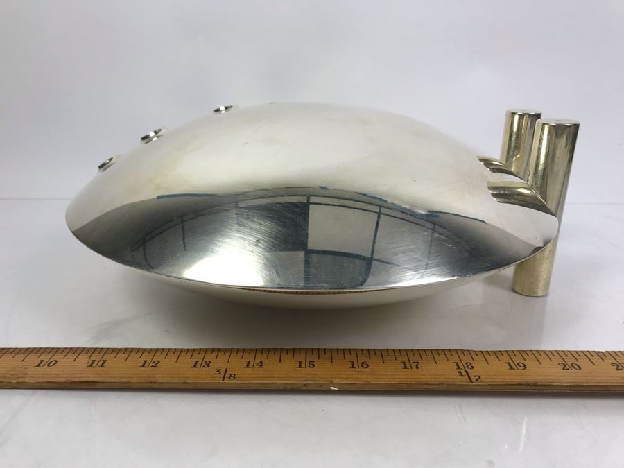 Signed Silverplate Lino Sabattini Halley Vase 13'W Estimate $1,300 [Photo 9]