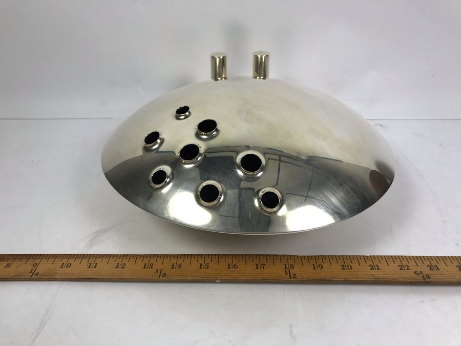 Signed Silverplate Lino Sabattini Halley Vase 13'W Estimate $1,300 [Photo 6]