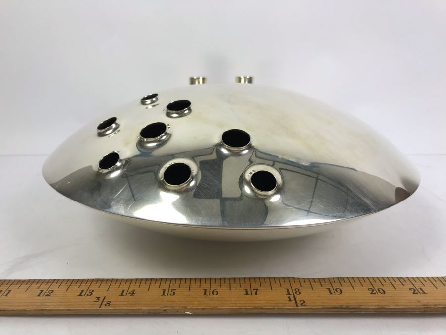 Signed Silverplate Lino Sabattini Halley Vase 13'W Estimate $1,300 [Photo 4]