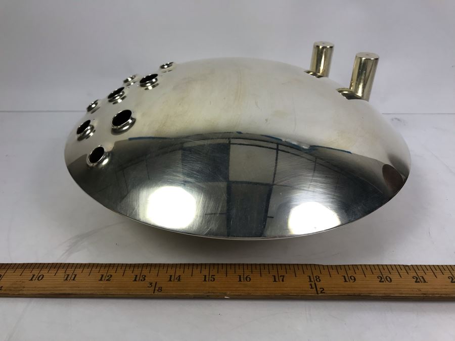 Signed Silverplate Lino Sabattini Halley Vase 13'W Estimate $1,300 [Photo 7]