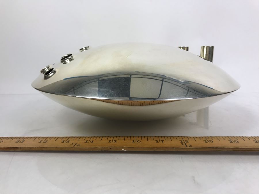 Signed Silverplate Lino Sabattini Halley Vase 13'W Estimate $1,300 [Photo 8]