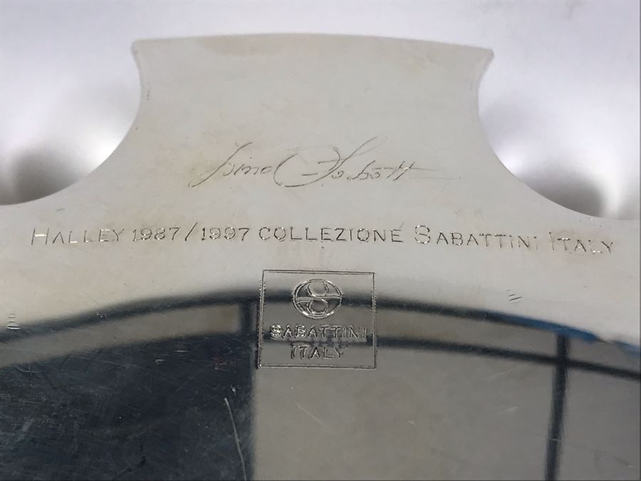 Signed Silverplate Lino Sabattini Halley Vase 13'W Estimate $1,300 [Photo 12]