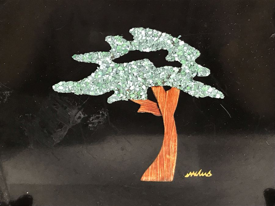 Pair Of Couroc Of Monterey, CA Hand Inlaid Serving Pieces [Photo 5]