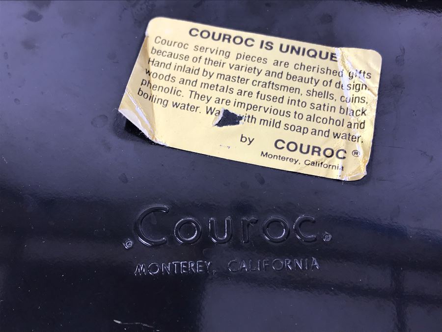 Pair Of Couroc Of Monterey, CA Hand Inlaid Serving Pieces [Photo 6]