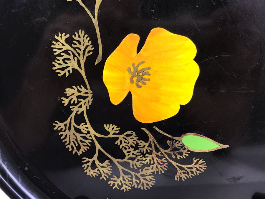 Pair Of Couroc Of Monterey, CA Hand Inlaid Serving Pieces [Photo 3]