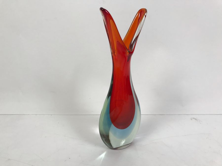 Vintage Murano Glass Vase 8.5'H [Photo 5]