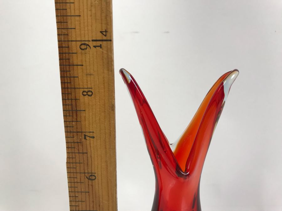 Vintage Murano Glass Vase 8.5'H [Photo 9]