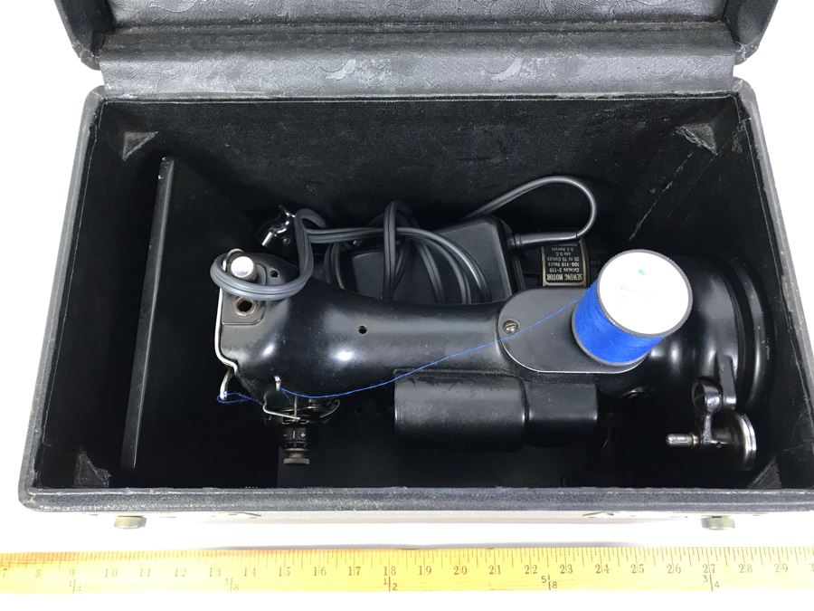 SINGER Featherweight Sewing Machine With Original Case And Pedal From William 'Bill' H. Harris, RADM, USN (Ret.) [Photo 24]