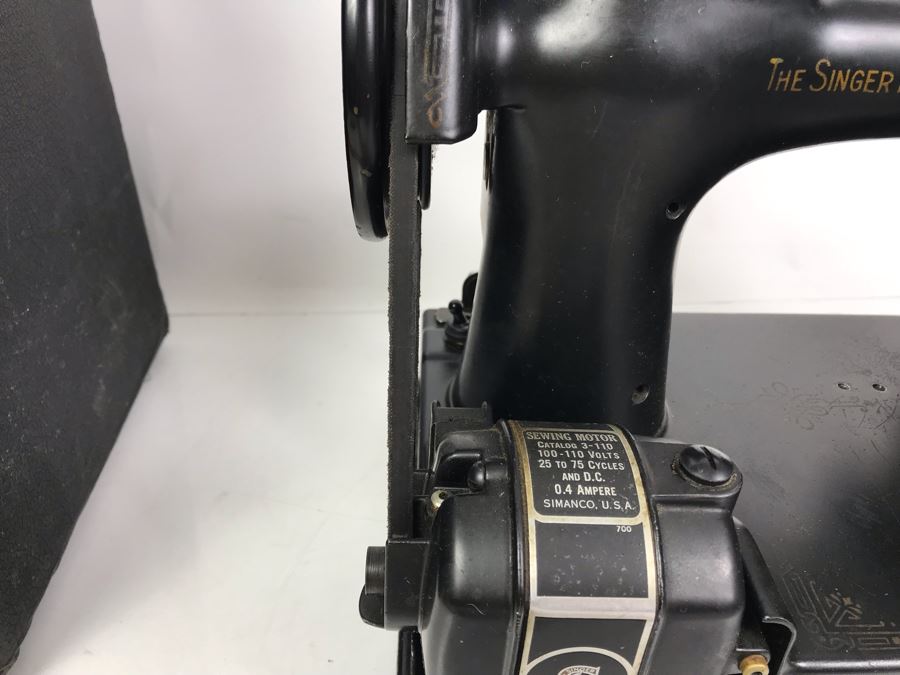 SINGER Featherweight Sewing Machine With Original Case And Pedal From William 'Bill' H. Harris, RADM, USN (Ret.) [Photo 17]