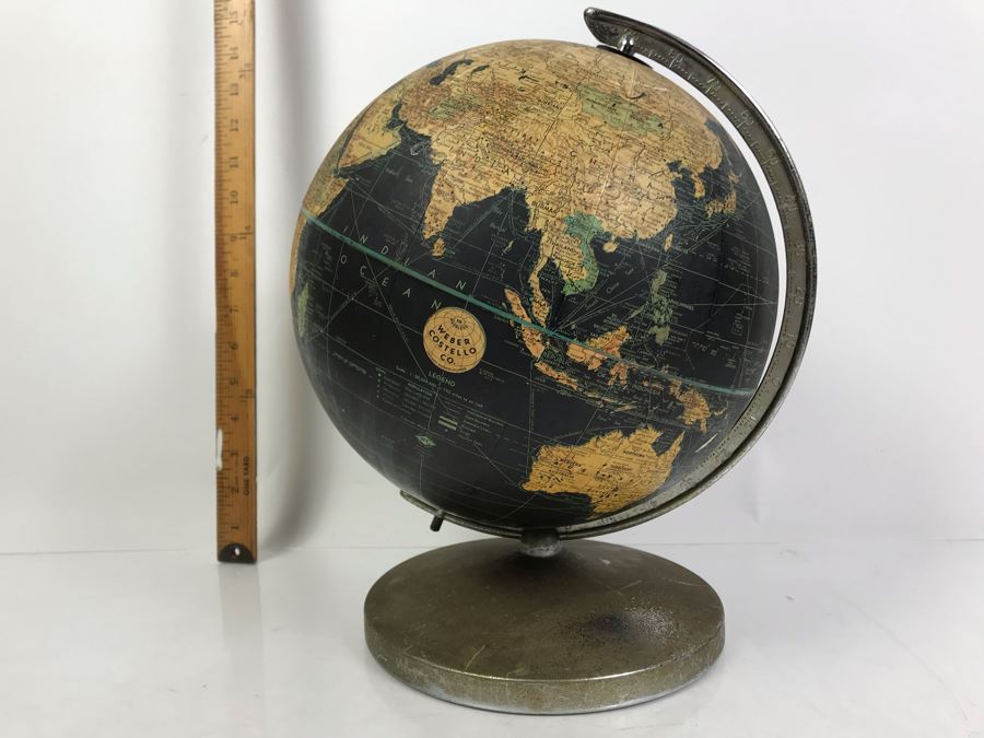 Vintage Weber Costello Black World Globe [Photo 2]