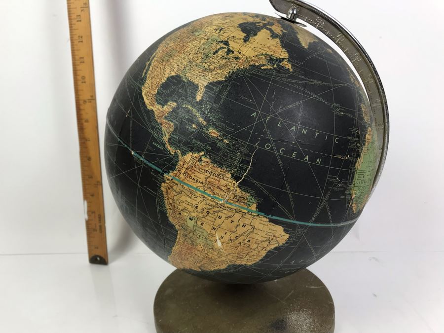 Vintage Weber Costello Black World Globe [Photo 10]
