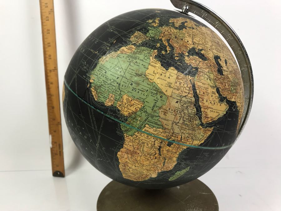 Vintage Weber Costello Black World Globe [Photo 9]