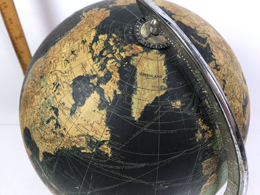 Vintage Weber Costello Black World Globe [Photo 13]