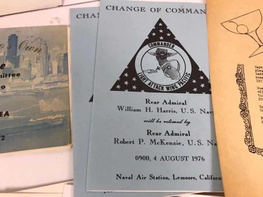 Various Photographs, Change Of Command Programs For USS Kitty Hawk (CV 63) And USS Coral Sea, Documents, Newspapers, USS Coral Sea Bumper Sticker - See Photos [Photo 6]
